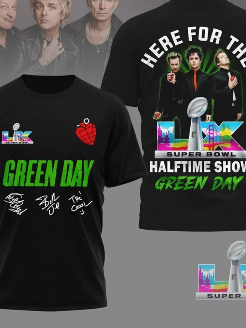 Green Day Super Bowl Lx Halftime Show 2026 T Shirt
